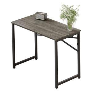 EMODA 40인치 접이식 책상 조립 필요 없음 홈 오피스 학습 게임용 컴퓨터 테이블, 블랙 오크