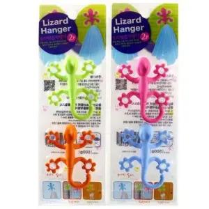 도마뱀 2P 도어훅 옷걸이훅 흡착건조대 흡착행거