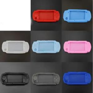PSP 2000 3000 콘솔용 실리콘 보호 커버 소프트 트래블 프로텍터 스킨 케이스(블랙)