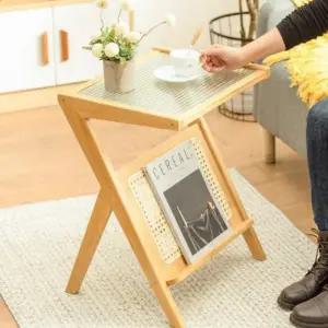 노트북 대나무테이블 침대옆 협탁 거실테이블 자취 사이드테이블 소파 테이블 혼족 홈
