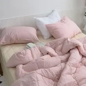 핑크베이지 샤이니 순면이불패드세트 침구 순면 SS 이불패드세트 사계절