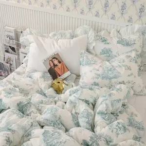 패턴 민트 SS 광목이불베개세트 침구 사계절 이불베개세트 뜨왈