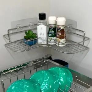 ( )무타공 욕실 스테인레스 코너 선반