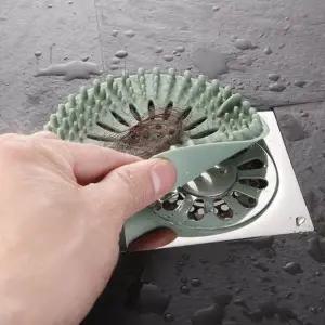 (타입 색상랜덤10pcs)배수구 거름망 덮개 10pcs 싱크대 욕실 화장실 하수구 캡