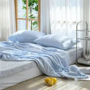 잠트리 냉감이불 블루 쿨쿨 베개세트 Q