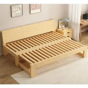 확장형 소파베드 와이드 프레임 접이식 나무 쇼파 거실용