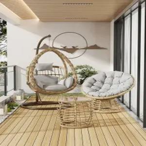 행잉 그네 등나무 베드 라탄 바구니 스윙체어 요람 실내