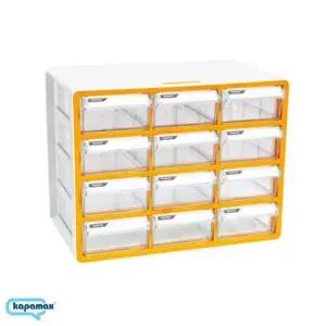 카파맥스 스마트 정리함 12칸 주황 서류보관함 공구보관함 수납함