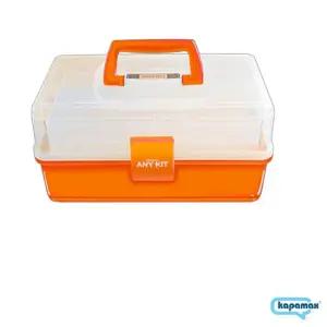 카파맥스 애니키트 다용도 보관함 35 대형 주황 서류보관함 공구보관함 수납함
