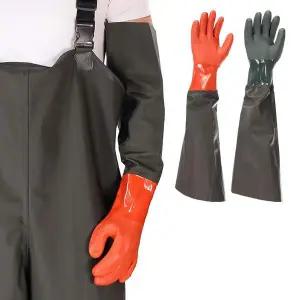 [셀러에이드]암산코리아 낚시 벨벳 고무 장갑 어업용 글러브