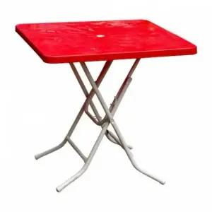 TBZ 야외 사각 캠핑 옥상 플라스틱 접이식 파라솔 테이블 야외원형테이블 파라솔테이블