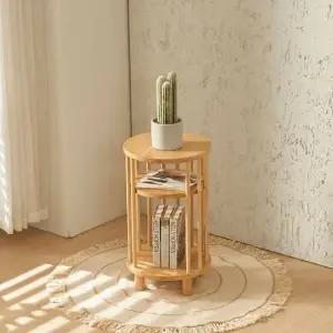 TBZ 워딘 원목 2단 테이블 350 사이드테이블 식탁 보조테이블 거실테이블 거실가구