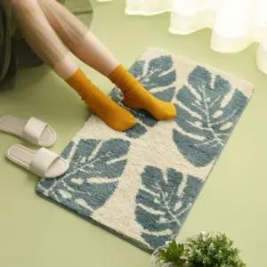 나뭇잎패턴 미끄럼방지 화장실발매트 러그 선물 거실소품 싱크대 웰컴 신혼부부 복도