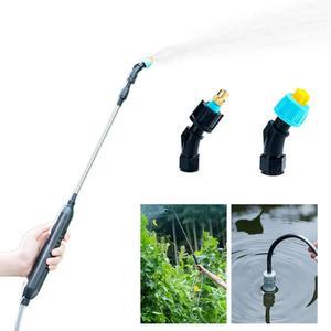 분무기 USB 충전식 휴대용 전기 2/4 미스트 노즐 전동 정원 텔레스코픽 손잡이 관개 도구