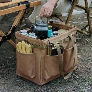 ( )캠핑용품 캠핑 유틸리티 폴딩 캠핑가방 베이지 등산 낚시