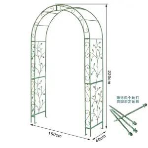 정원 엔틱 울타리 흰색작은등반문 지면 철제휀스 지지못