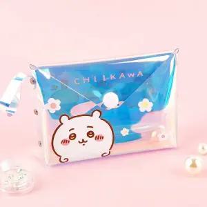 먼작귀 치이카와 홀로그램 파우치/학생/지갑/동전/케이스/카드/홀더/손지갑/보관함/엔화/여행용/다용도