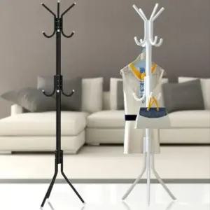 철제 일자 행거 옷걸이 이동식 조립식 스탠드 틈새