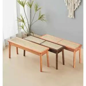 나무벤치 라탄 우드 원목 의자 우드슬랩 등나무 대기 현관