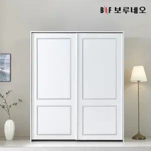 쥬피터 E0 웨인스코팅 슬라이딩 키큰 옷장 2100 수납형 2도어)