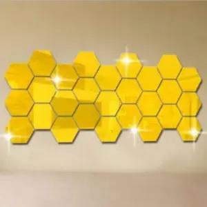 육각형 거울 붙이는 안전 12조각 아크릴 스티커 접착식