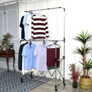 선반 옷걸이 행거 스탠드 3단 이동식 접이식 행거