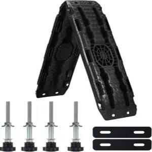 원초이 리커버리 트랙션 보드 42 LX12 W 트랙 잭 베이스가 장착된 타이어 램프 매트 4Pc 장착 키트가 차량