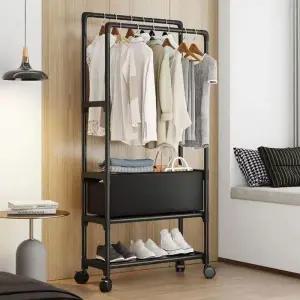 더블 수납 드레스룸 행거 틈새 간이 원룸 옷장 조립식