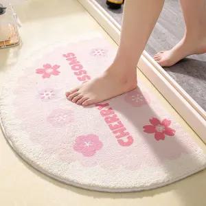 러블리 꽃잎 디자인 발매트 화장실 침대 쇼파 현관 러그 아이방 봄 인테리어 집 꾸미기 소품