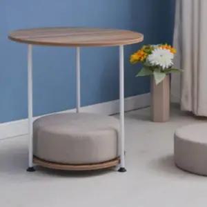 간이탁자 테이블 우드 쿠션방석 침대협탁 사이드테이블 탁자 혼족 자취 더블