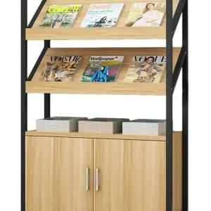 원목 잡지 꽂이 책장 신문 진열대 책꽂이 서재 디스플레이