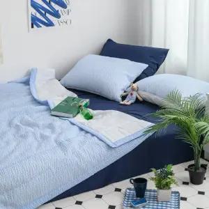 잠트리 올데이 듀라론냉감 (올데이패드/블루) 여름 침구 이불패드세트 SS 블루