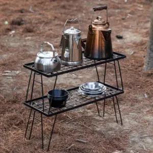접이식테이블 자취 3단선반 랙 조립식선반 그라운드 LITE 혼족 2단 캠핑 선반
