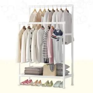 스탠드 선반 행거 옷걸이 철제 행거 조립식 2단