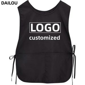 앞치마 로고 턱받이 미용사 조끼 셔츠 유니폼 미용실 네일샵 겉옷 망토