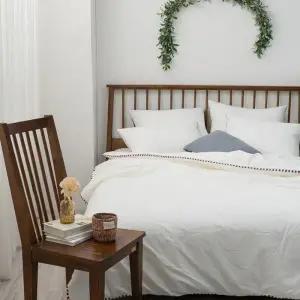 화이트 이불패드세트 고밀도 침구 차렵 무봉제 60수 톰보이2 SS 잠트리