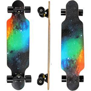 31인치 롱보드 7레이어 스케이트보드 프로 완전 크루저, 순항, 조각, 자유형 및 T-툴 포함 다운힐용