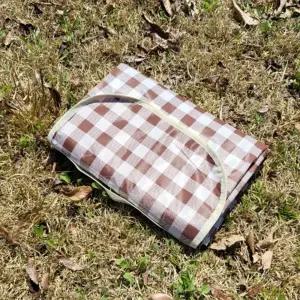 ( )방수돗자리 체크무늬 방수 피크닉매트 돗자리 피크닉 매트 초콜렛 중형