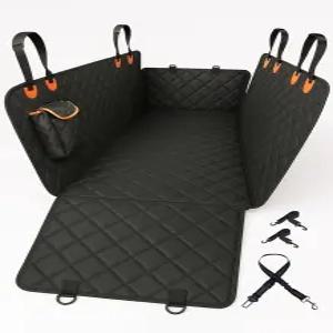 뒷좌석용 피도젠 개 카시트 커버 - 자동차 트럭 및 SUV용 100 방수 600D 헤비 듀티 해먹 미끄럼 방지