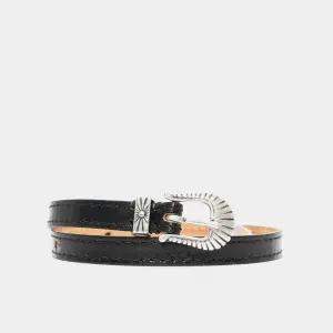 아워레가시 26SS 카우보이 랩 어라운드 레더 남성 팔찌 A4248CDB