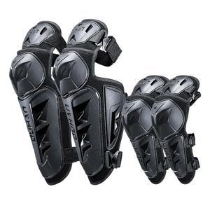 두한 모터사이클 신 가드 4Pcs 팔꿈치 보호대 및 무릎 패드 조절식 미끄럼 방지 모터사이클 보호 장비 남녀용