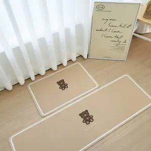 b2531 규조토 욕실 주방 현관 폭신한 곰 발매트 -대 욕실발매트 현관발매트