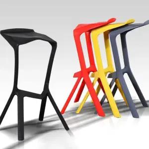 미니멀 검정색 야외 플라스틱 빠텐의자 리셉션