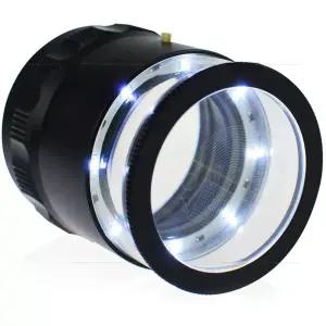 고배율 확대경 독서 휴대폰 고품질 링라이트 휴대용 감정