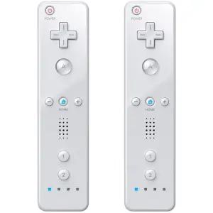 실리콘 케이스와 손목 스트랩이 있는 닌텐도 Wii/Wii U용 MOOGOLE 2팩 리모컨
