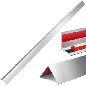 테르웬 10개 304 스테인리스 스틸 벽 모서리 가드 1.5 x 36 인치 자가 접착 헤비 듀티 프로텍터 트림 보호