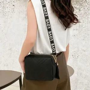 ( )신상 인기 스트랩 패션 크로스백 핸드백 블랙 가방