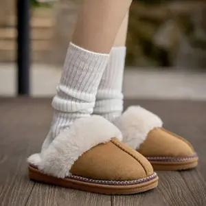 여성 포인트 간편 실내 외출 슬리퍼 사무실 방한 30대 20대 퍼 겨울
