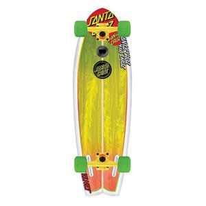 산타 크루즈 스케이트 랜드 샤크 라스타 Sk8 완전 스케이트 보드, 8.8 x 27.7 인치