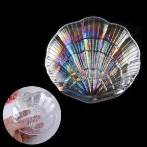 네일아트 촬영소품 오로라 홀로그램 조개접시